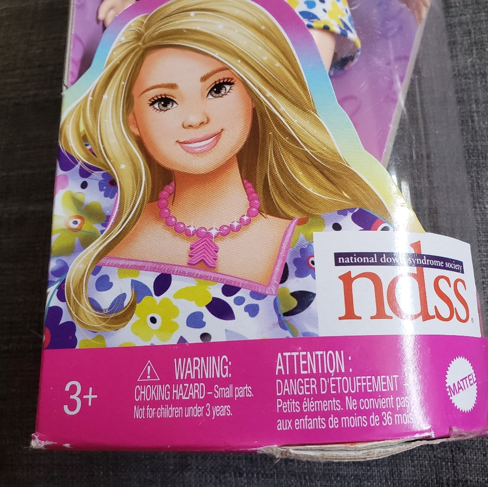 Barbie Fashionistas Doll #208 with Down Syndrome Wearing Floral Dress - Picture 3 of 5